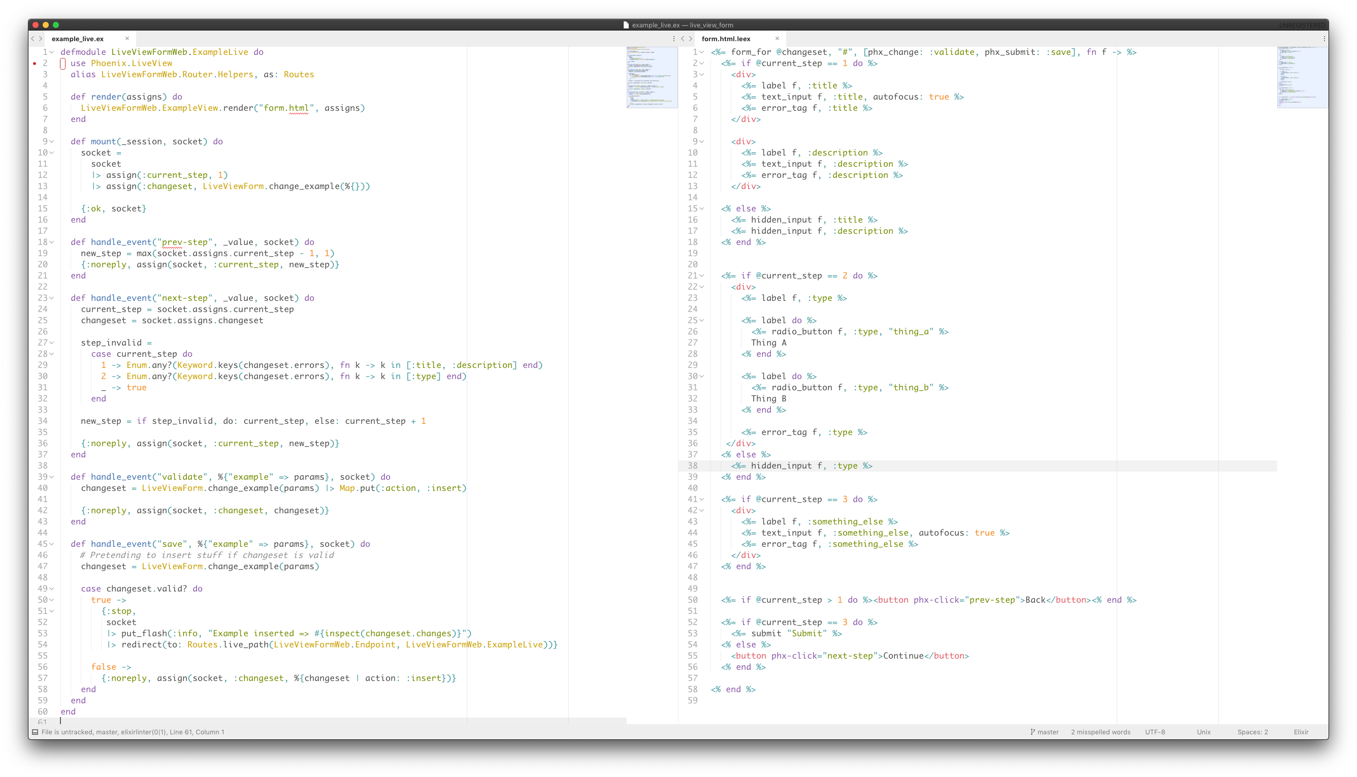 Multi Step Form Using Phoenix Live View
