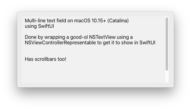 screenshot showing a multi-line text field inside a macOS window